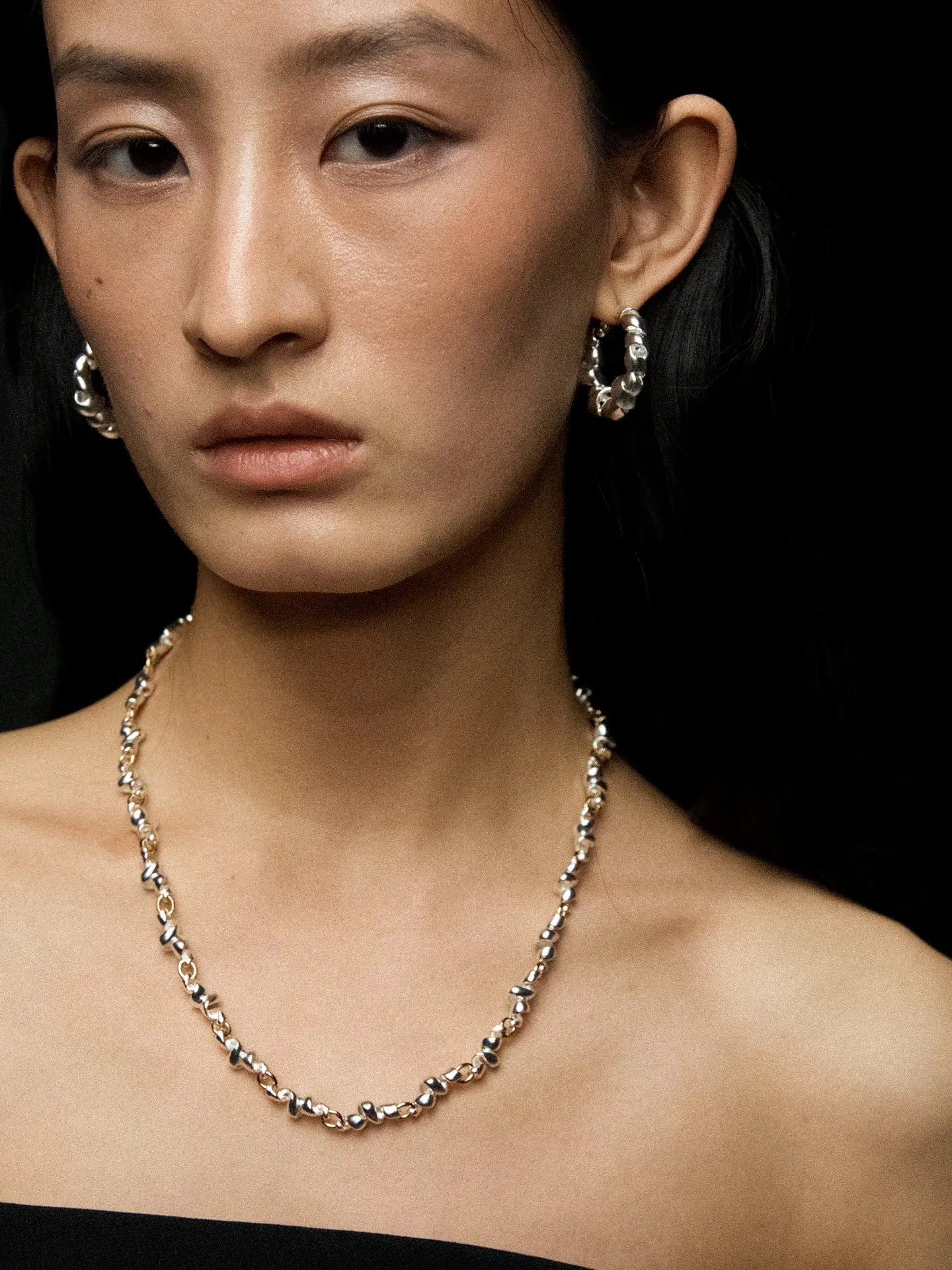  Limb TWO-TONE RIBBON CHAIN NECKLACE |  TROVE & TONE