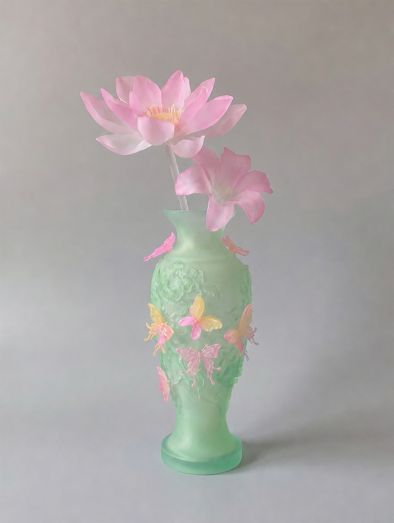 GREEN LARGE PAPILLON VIF VASE