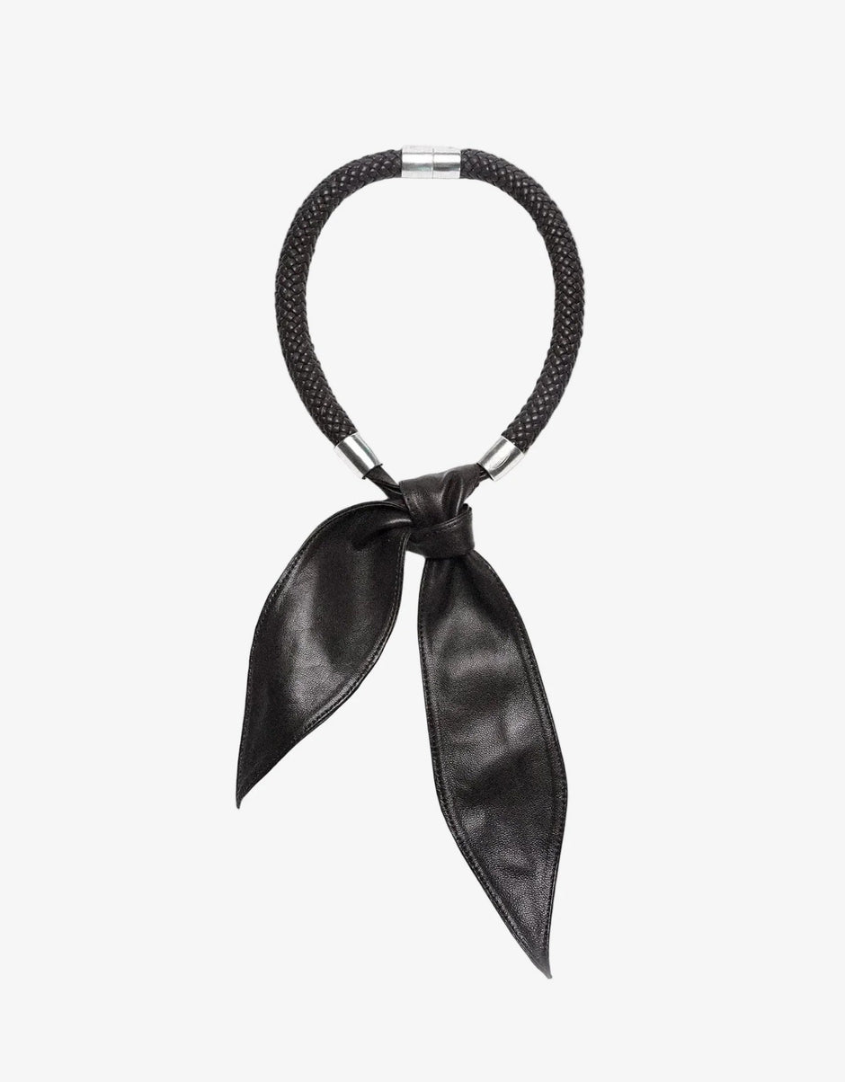  Limb WOVEN LAMBSKIN SCARF NECKLACE |  TROVE & TONE