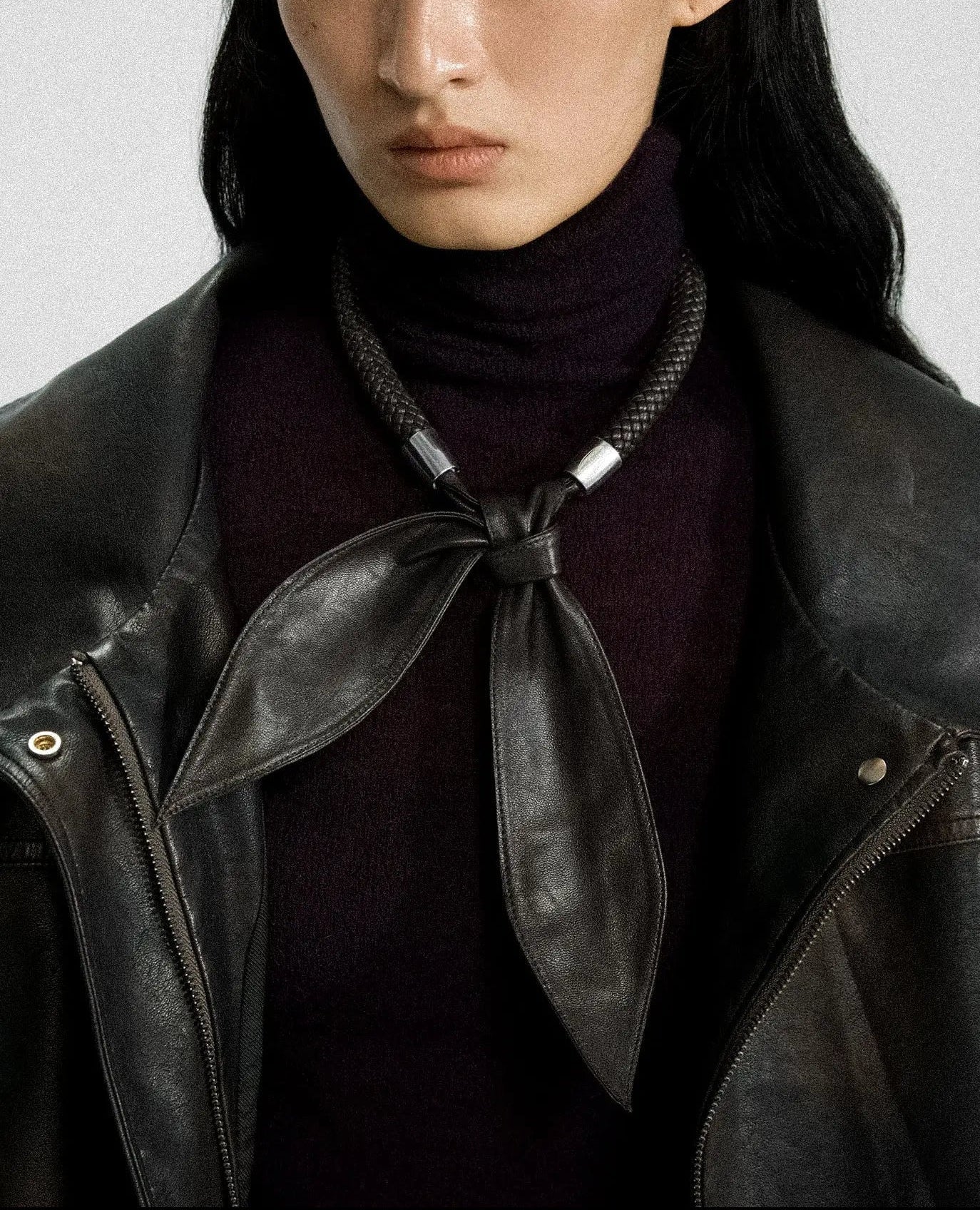  Limb WOVEN LAMBSKIN SCARF NECKLACE |  TROVE & TONE