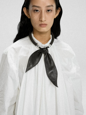  Limb WOVEN LAMBSKIN SCARF NECKLACE |  TROVE & TONE