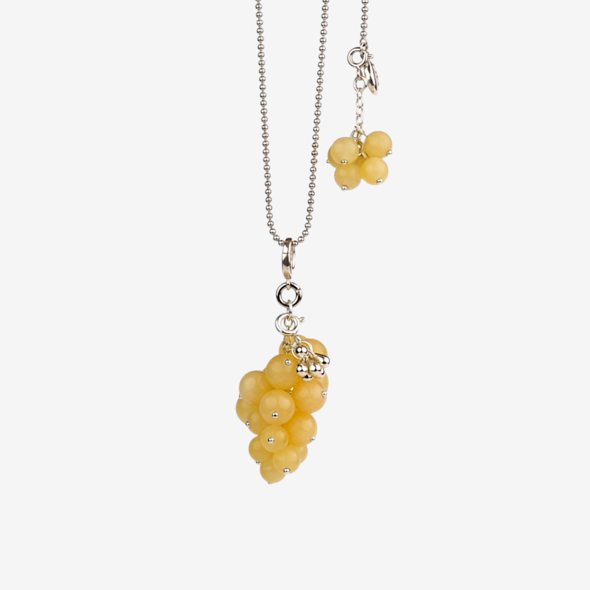  AESTH & UTIL YELLOW AMBER GRAPE PENDANT NECKLACE |  TROVE & TONE