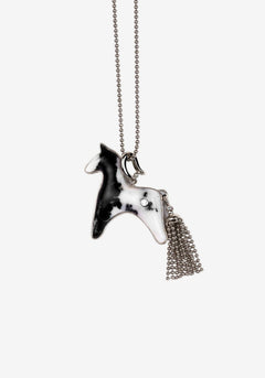  AESTH & UTIL ZEBRA STONE DIVINE HORSE LONG NECKLACE |  TROVE & TONE