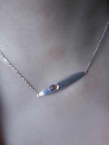  ON IISLAND CONVERTIBLE OVAL GEMSTONE CHAIN |  TROVE & TONE