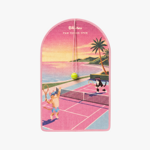 TENNIS BALL ARCHED CAT SCRATCHING MAT