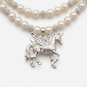 LUCKY PEGASUS CHARM NECKLACE