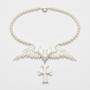 BLESSING HEART PEARL NECKLACE