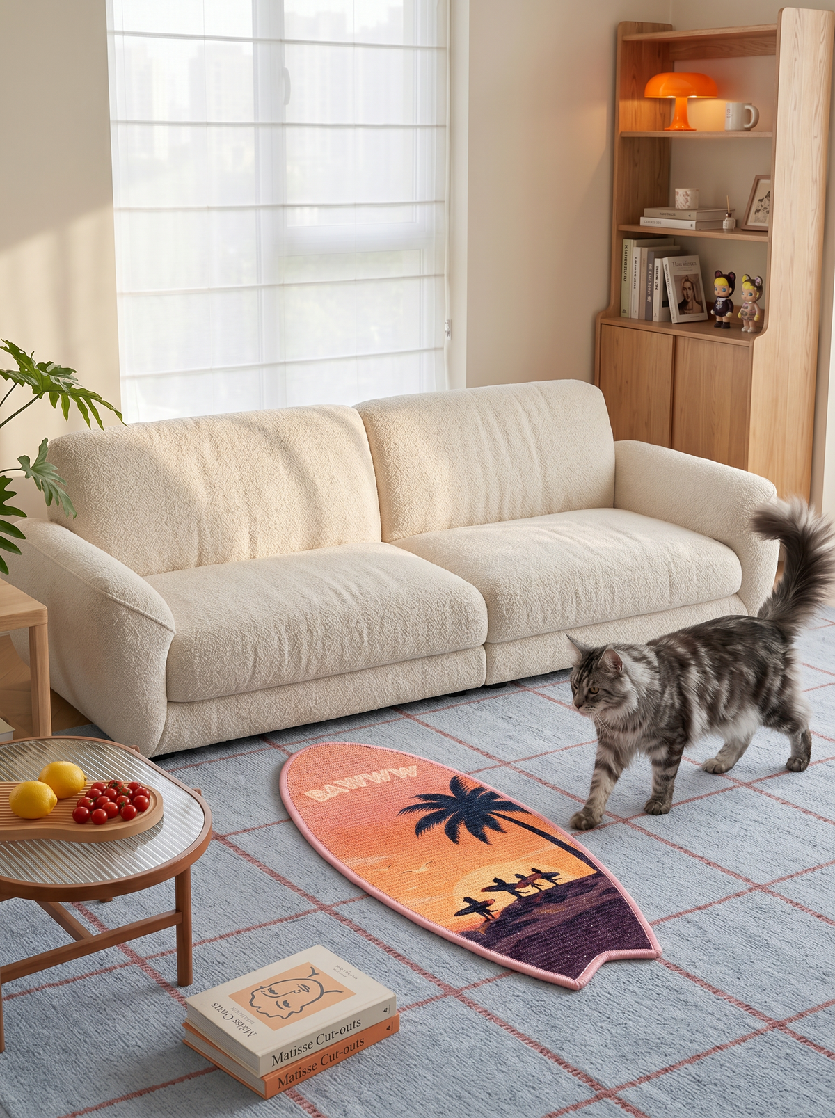 SURFBOARD CAT SCRATCHING MAT