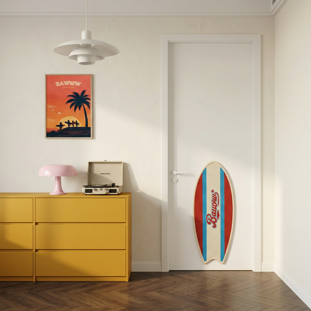 SURFBOARD CAT SCRATCHING MAT