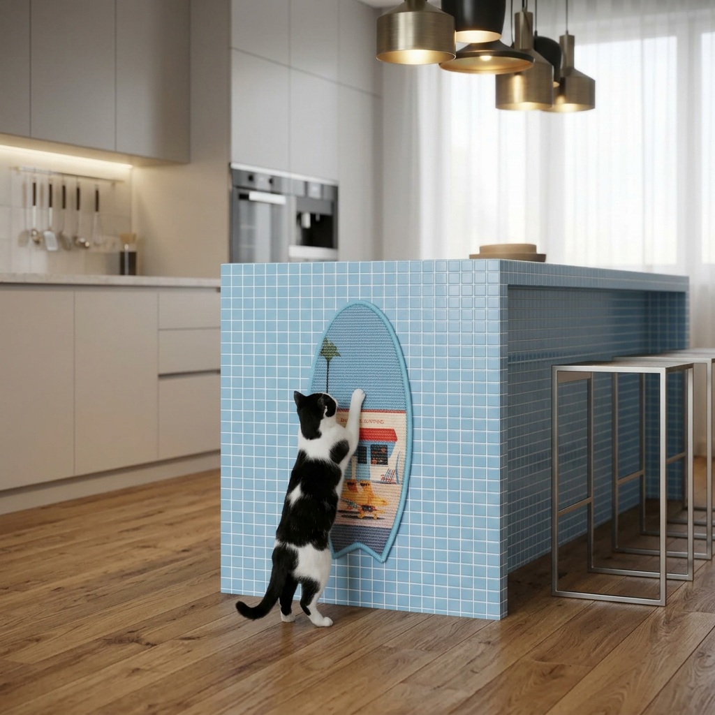 SURFBOARD CAT SCRATCHING MAT