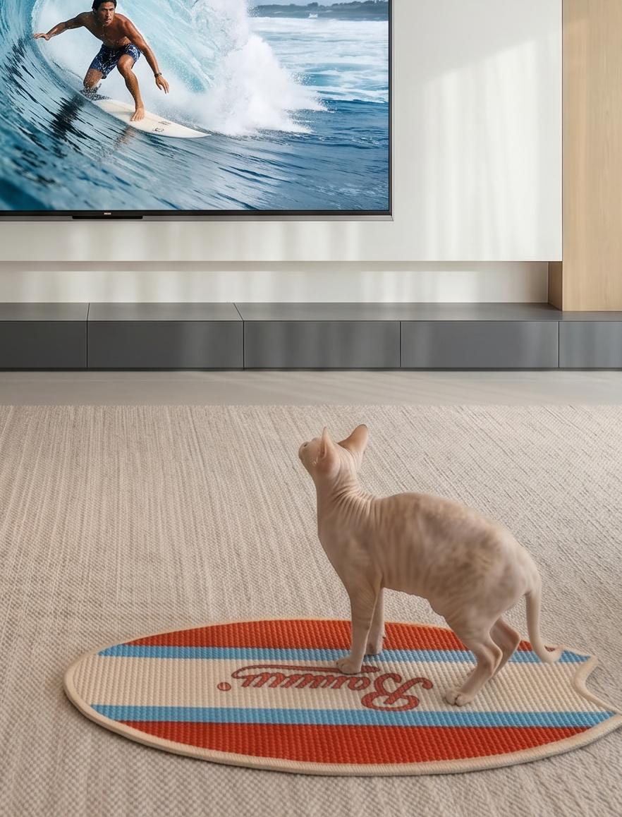 SURFBOARD CAT SCRATCHING MAT