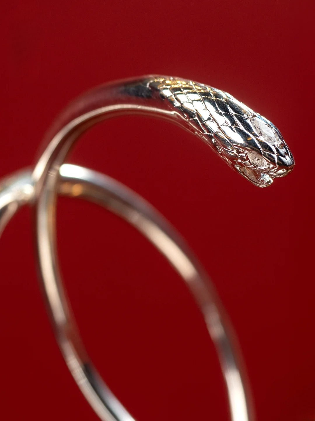 Aesth & Util SNAKE STERLING SILVER CUFF BRACELET  |  TROVE & TONE