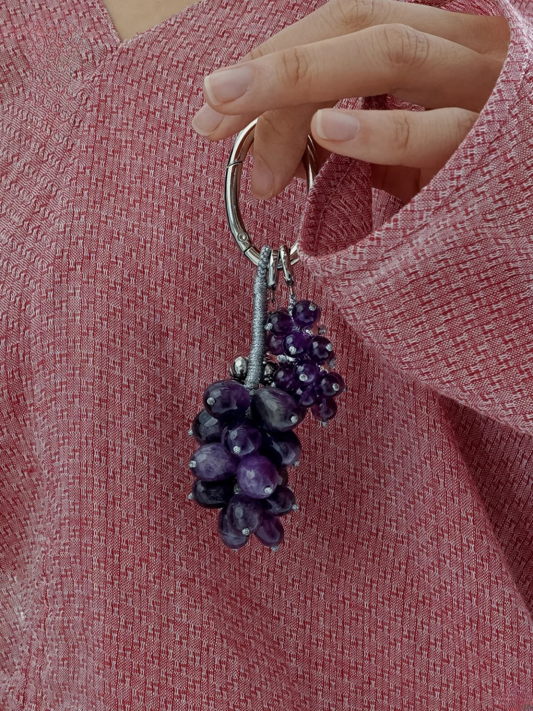 Aesth & Util AMETHYST GRAPE MULTIWAY BAG CHARM  |  TROVE & TONE