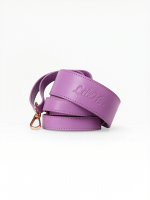 LAVANDER GLOW LEATHER PET LEASH