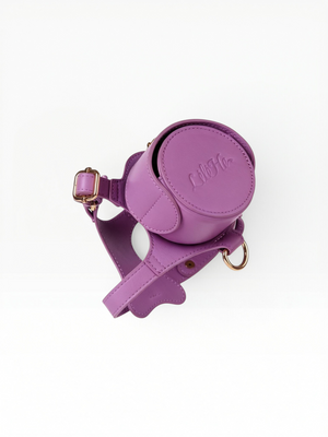 LAVANDER GLOW LEATHER PET HARNESS