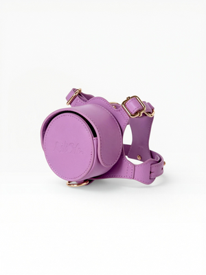 LAVANDER GLOW LEATHER PET HARNESS