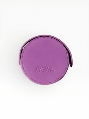 LAVANDER GLOW LEATHER PET HARNESS