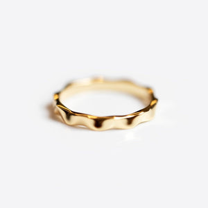 CONTROL POINTS ORGANIC WAVY STACKING RING  |  TROVE & TONE